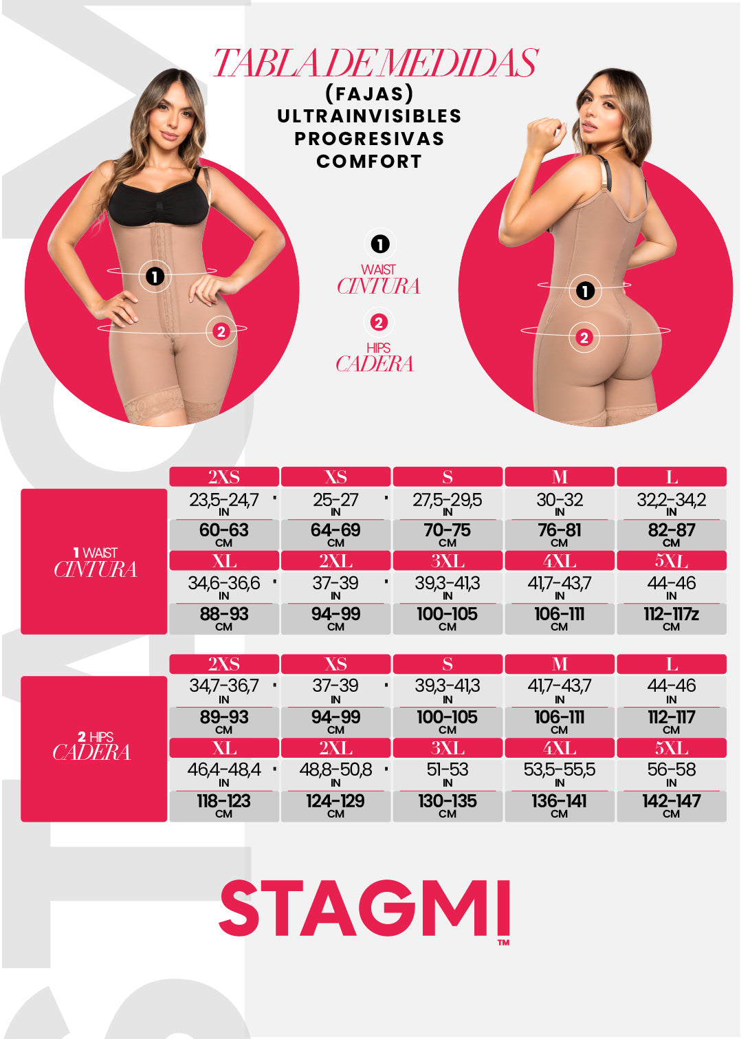 Faja Ultrainvisible SMI7136 ENCANTO – Corta - strapless y diseño ideal para postparto